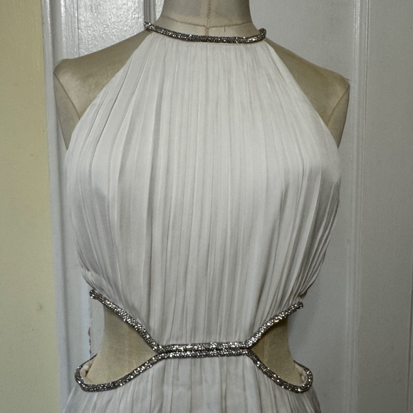 NEW Alice + Olivia MYRTICE EMBELLISHED CUT OUT MAXI DRESS - Picture 12 of 12